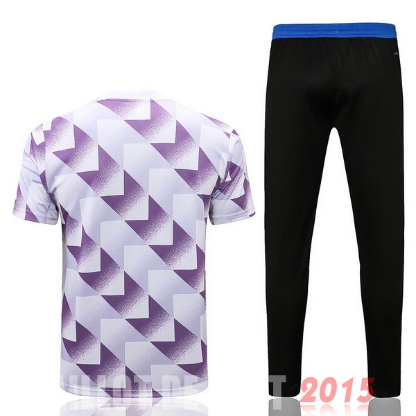 Maillot De Foot Entrainement Ensemble Complet Real Madrid 22/23 Blanc Purpura Noir