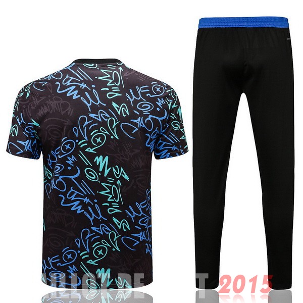 Maillot De Foot Entrainement Ensemble Complet Real Madrid 22/23 Noir I Vert
