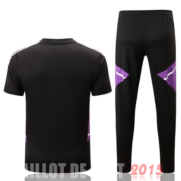Maillot De Foot Entrainement Ensemble Complet Real Madrid 22/23 Noir Purpura Blanc
