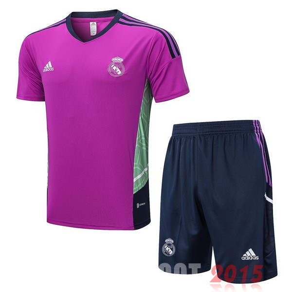 Maillot De Foot Entrainement Ensemble Complet Real Madrid 22/23 Purpura Marine