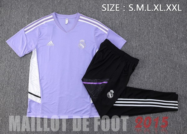 Maillot De Foot Entrainement Ensemble Complet Real Madrid 22/23 Purpura Noir
