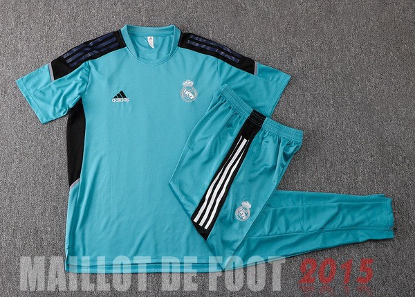 Maillot De Foot Entrainement Ensemble Complet Real Madrid 22/23 Vert Noir