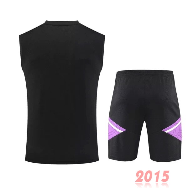 Maillot De Foot Entrainement Sans Manches Ensemble Complet Real Madrid 22/23 Noir Purpura