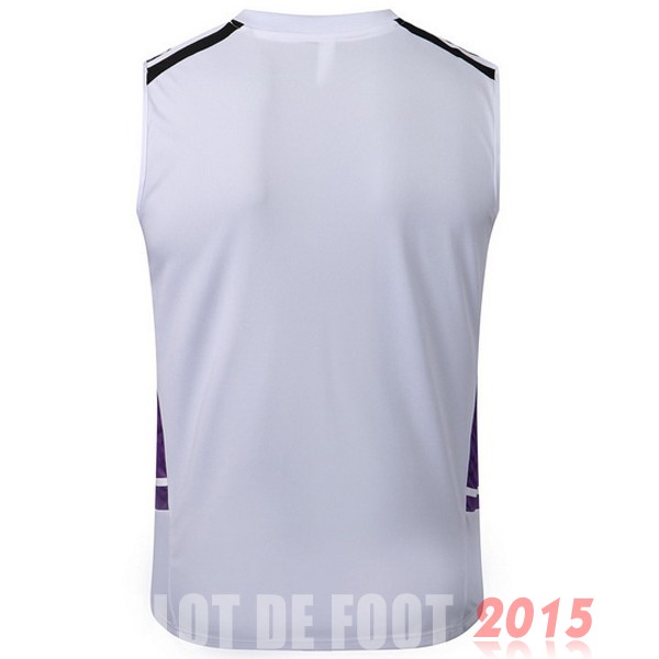 Maillot De Foot Maillot Sans Manches Real Madrid 22/23 Blanc Noir Purpura