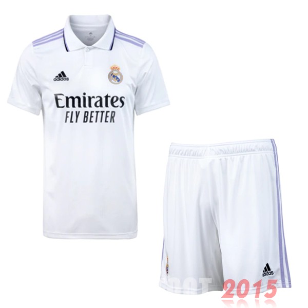 Maillot De Foot Domicile Conjunto De Enfant Real Madrid 22/23 Blanc