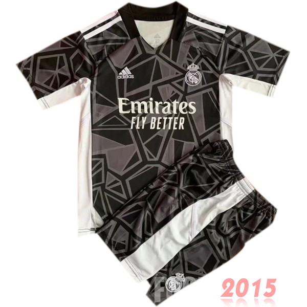 Maillot De Foot Gardien Conjunto De Enfant Real Madrid 22/23 Noir