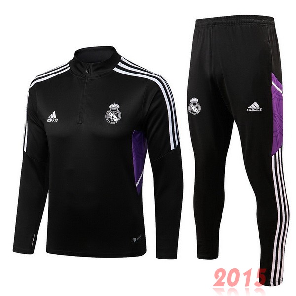 Maillot De Foot Survêtements Enfant Real Madrid 22/23 Noir Purpura