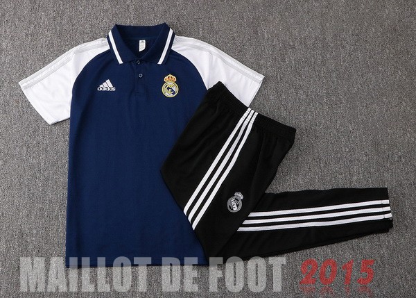 Maillot De Foot Ensemble Complet Polo Real Madrid 22/23 Noir Blanc