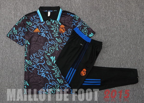 Maillot De Foot Ensemble Complet Polo Real Madrid 22/23 Noir Vert