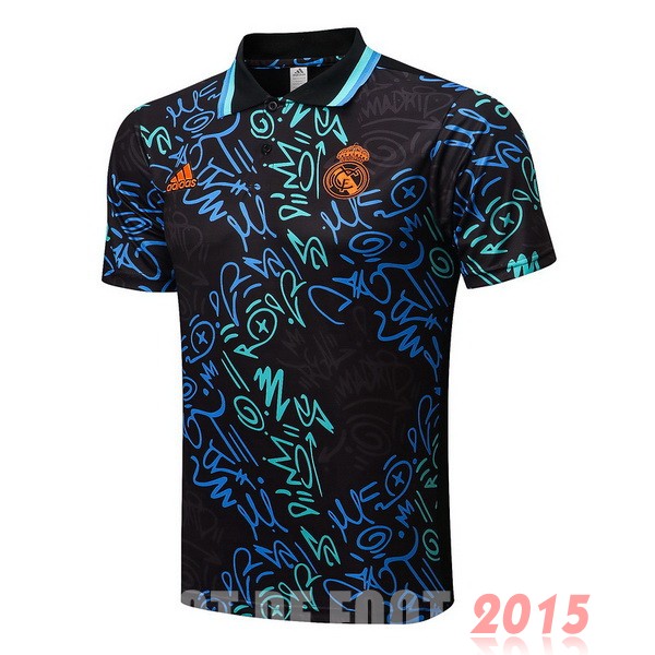 Maillot De Foot Polo Real Madrid 22/23 Noir Vert Bleu