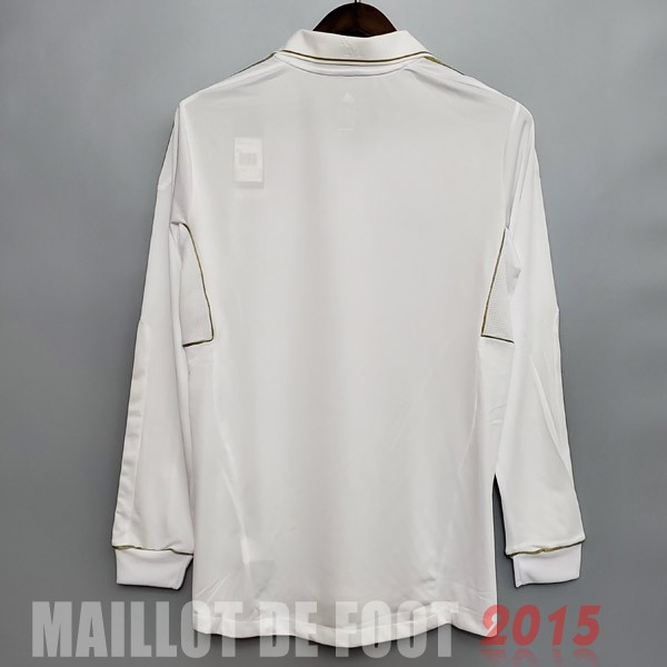 Maillot De Foot Domicile Maillot Manches Longues Real Madrid Rétro 2011 2012 Blanc