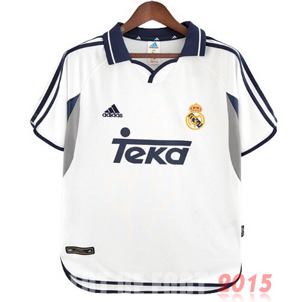 Maillot De Foot Domicile Maillot Real Madrid Rétro 2000 2001 Blanc