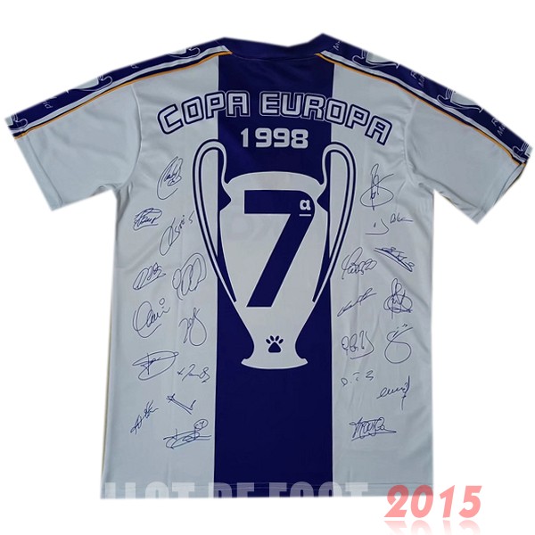 Maillot De Foot Spécial Maillot Real Madrid Rétro 1997 1998 Blanc