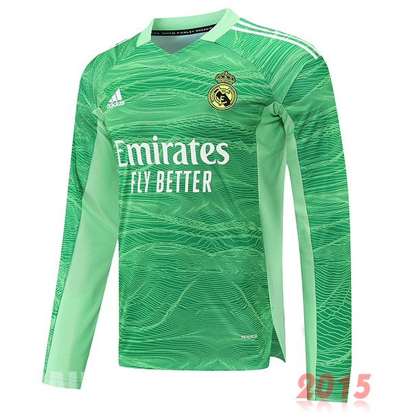 Maillot De Foot Thailande Domicile Manches Longues Real Madrid 21 22 Vert