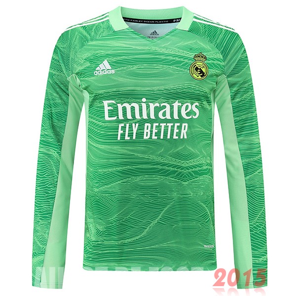 Maillot De Foot Thailande Domicile Manches Longues Real Madrid 21 22 Vert