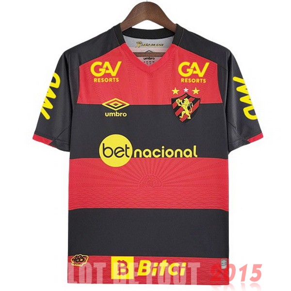 Maillot De Foot Thailande Domicile Maillot Recife 22/23 Rouge Noir