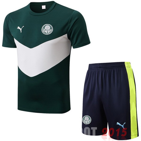 Maillot De Foot Entrainement Ensemble Complet Palmeiras 22/23 Vert Blanc