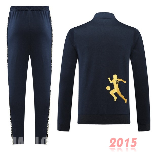 Maillot De Foot Ensemble Complet Ensemble longue fermeture éclair vêtements De Sport Napoli 22/23 Bleu Marine
