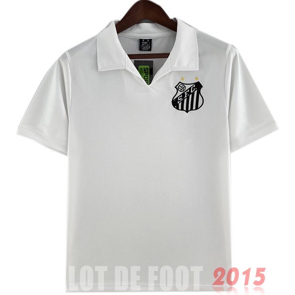 Maillot De Foot Domicile Maillot Santos Rétro 1970 Blanc