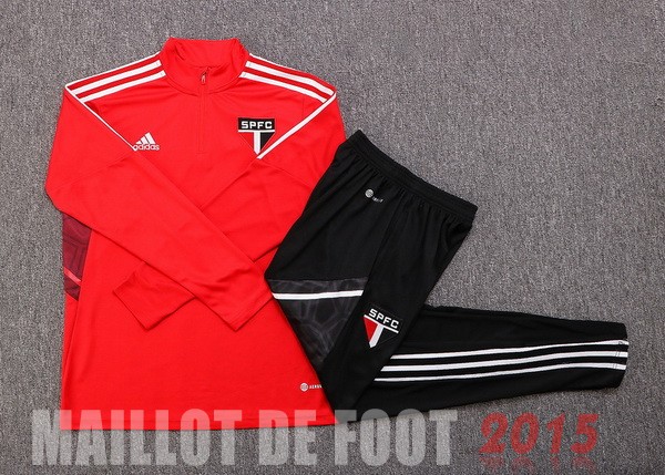 Maillot De Foot Survêtements São Paulo 22/23 Rouge I Noir