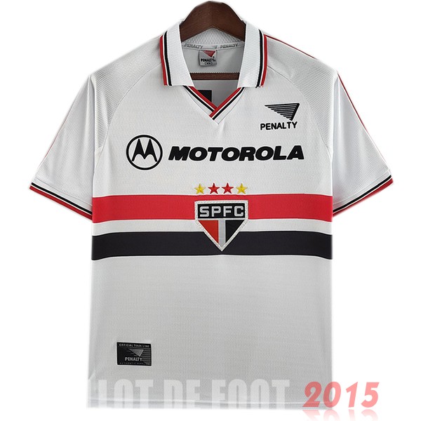 Maillot De Foot Domicile Maillot São Paulo Rétro 1999 Blanc