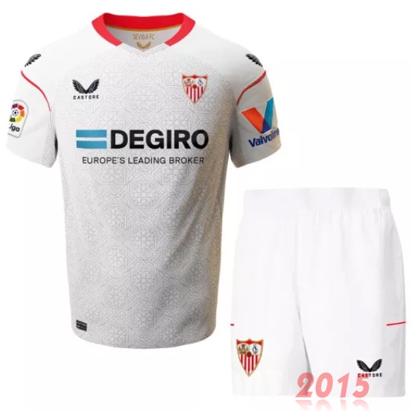 Maillot De Foot Domicile Conjunto De Enfant Sevilla 22/23 Blanc