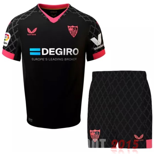 Maillot De Foot Third Conjunto De Enfant Sevilla 22/23 Noir