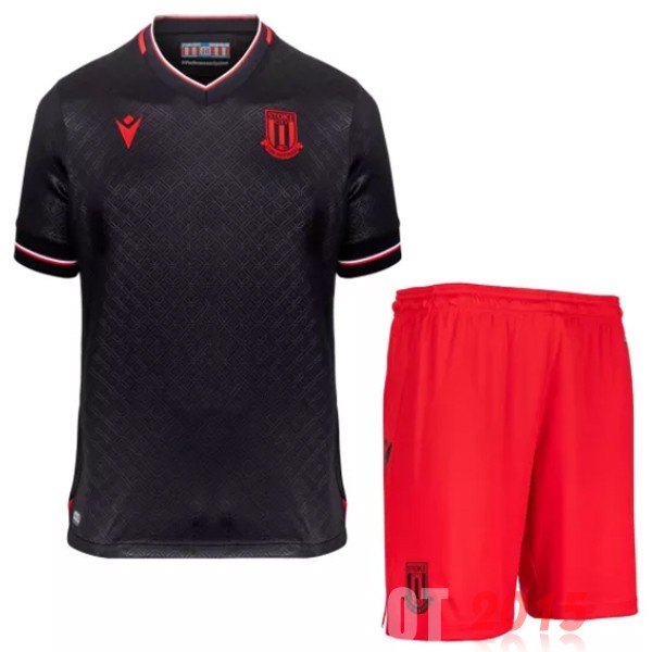 Maillot De Foot Third Conjunto De Enfant Stoke City 22/23 Noir