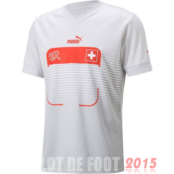 Maillot De Foot Thailande Exterieur Maillot Suisse 2022 Blanc