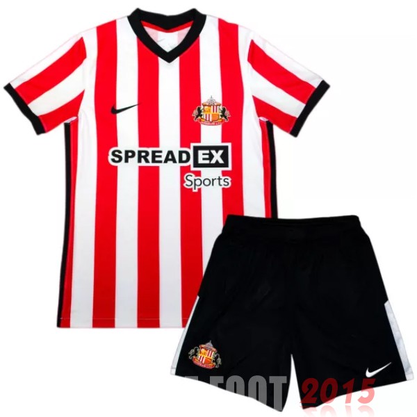 Maillot De Foot Domicile Conjunto De Enfant Sunderland 22/23 Rouge Blanc