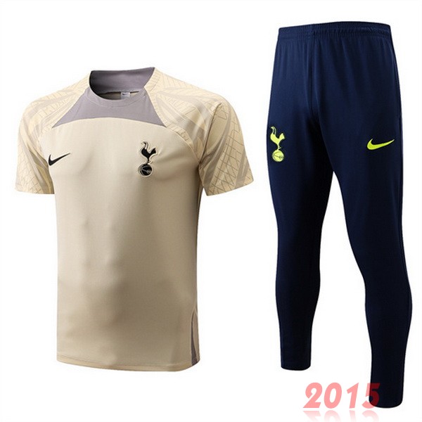 Maillot De Foot Entrainement Ensemble Complet Tottenham Hotspur 22/23 Jaune Noir