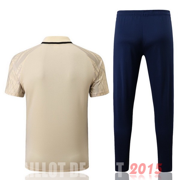 Maillot De Foot Ensemble Complet Polo Tottenham Hotspur 22/23 Jaune Noir