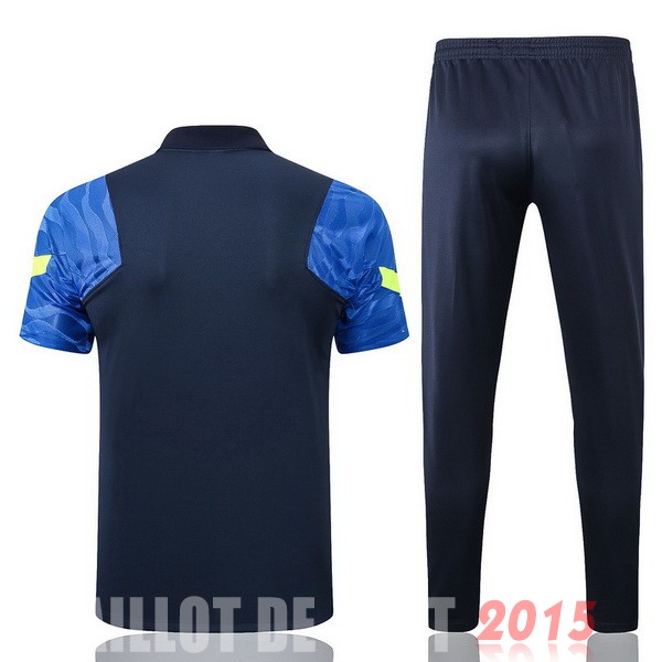 Maillot De Foot Ensemble Complet Polo Tottenham Hotspur 22/23 Noir Bleu