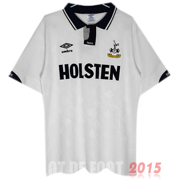 Maillot De Foot Domicile Maillot Tottenham Hotspur Rétro 1991 1993 Blanc