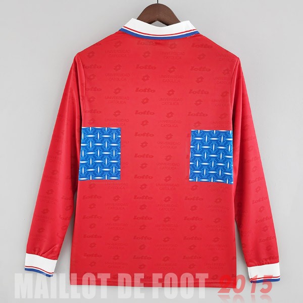 Maillot De Foot Exterieur Manches Longues Universidad Católica Rétro 1996 Rouge