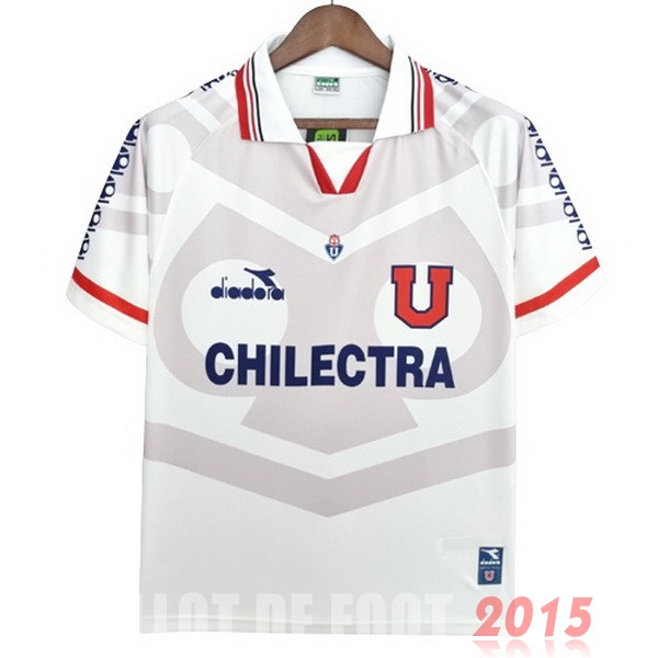 Maillot De Foot Exterieur Maillot Universidad De Chili Rétro 1996 Blanc