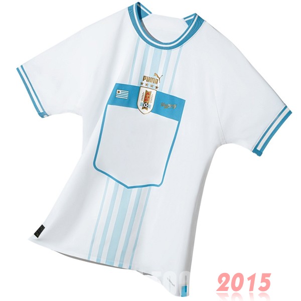 Maillot De Foot Thailande Exterieur Maillot Uruguay 2022 Blanc