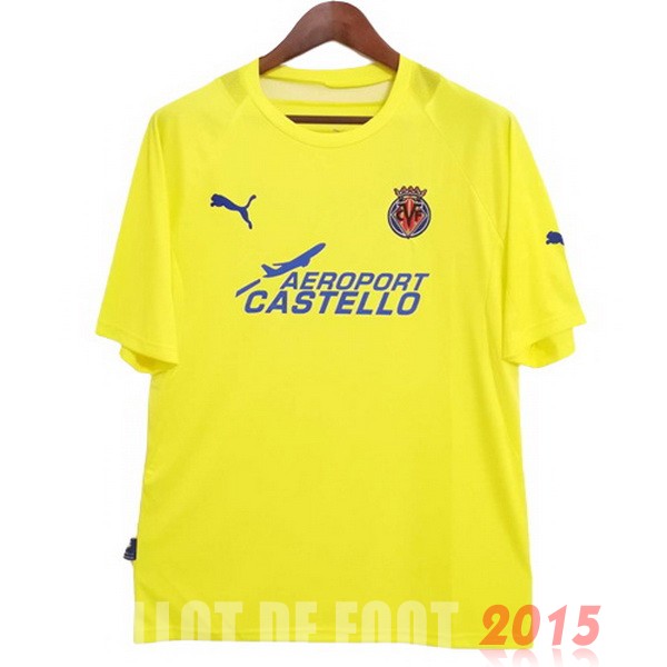 Maillot De Foot Domicile Maillot Villarreal Rétro 2005 2006 Jaune