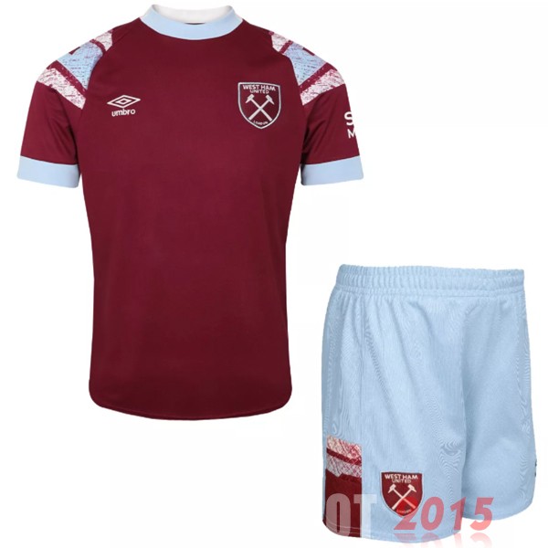 Maillot De Foot Domicile Conjunto De Enfant West Ham United 22/23 Rouge