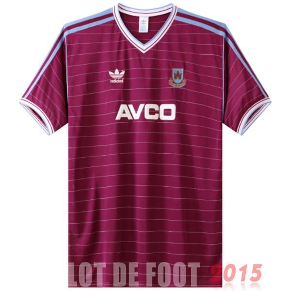 Maillot De Foot Domicile Maillot West Ham United Rétro 1986 Rouge