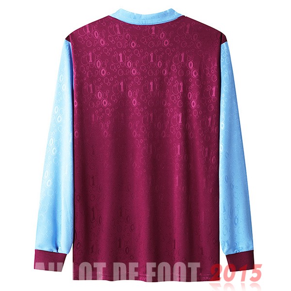 Maillot De Foot Domicile Manches Longues West Ham United Rétro 1995 1997 Rouge